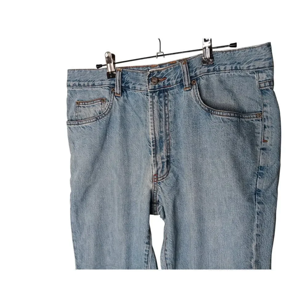 Indigo Palms Men’s Relaxed Fit Blue Jeans Size 36x30 Straight Leg Zip Fly Denim